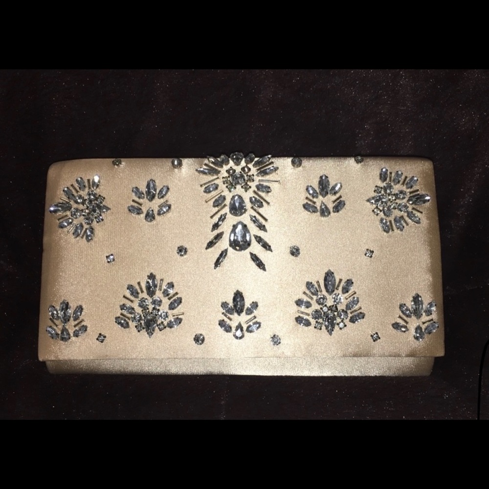 Adrianna Papell Champagne Clutch